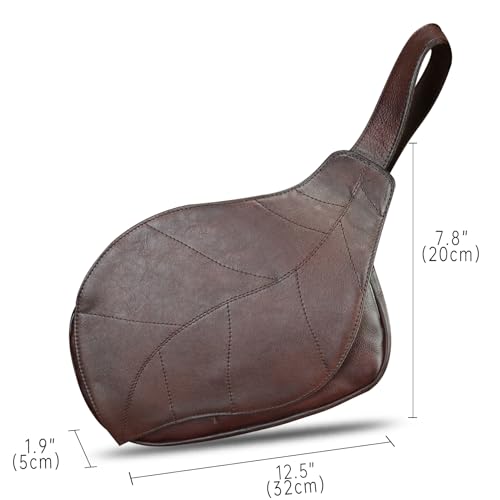 Image of IVTG Genuine Leather Sling Bag for Women Vintage Real Leather Sling Backpack Fashion Shoulder Crossbody Bags Chest Bags (Coffee)