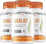 Arialief Capsules, Arialief Advanced Supplement, All Natural Formula to Maintain Healthy Levels, Maximum Strength Daily Formula, Arialif Capsules Reviews (3 Pack - 180 Capsules)