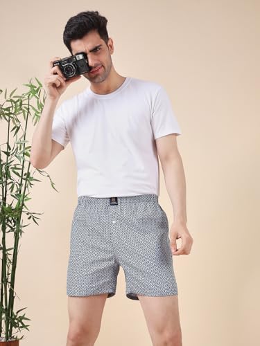 Image of Urban Scottish Ultra-Comfortable Men's Boxer Pants (Pack of 4), 100% Cotton with Stylish Print, Soft & Stretchy Elastic Waist Band, Dynamic Movement & Hardwearing Stitching,Breathable Gentle Snug Fit