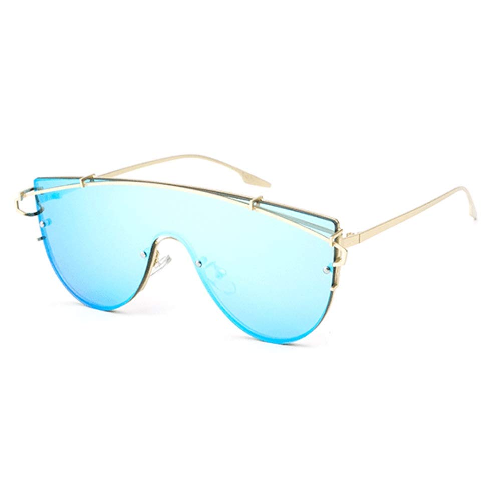Fdcc Sunglasses Golden Frame Integrated Frameless Sunglasses Unisex Uv400 Protection