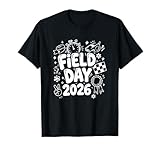 Día de Juego de Campo, Vibraciones, Profesor, Estudiante, niños, Divertido día de Juego 2026 Camiseta