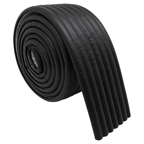 Image of 6.56ft Corner Protector Baby, Self Adhesive Baby Proofing Corner Guards Widen Edge Protector, Desk Edge Cushion, Furniture Table Covers Safety Bumper (Black)
