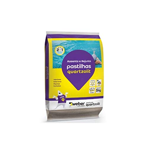ARGAMASSA ASSENTA E REJUNTA PASTILHAS BRANCO QUARTZOLIT - 5KG