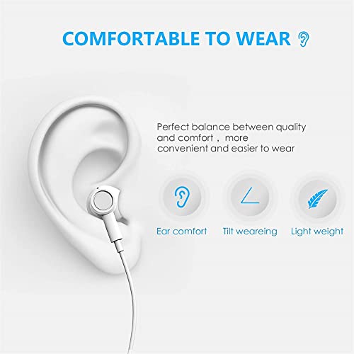 Image of 2 Pack-USB C Headphones for iPhone 17 /16 /15 Earbuds USB C Wired Earphones