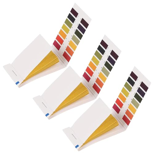 WOLMIK Lackmuspapier - 240 Stück pH Wert Teststreifen, Messbereich 1-14, Indikatorpapier für Wasser, Erde, Getränke und weiterer Substanzen (3x 80er Pack)