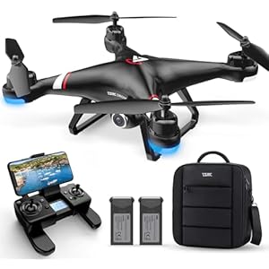 GPS Drone with 1080P HD Camera for Adults and Kids, 5G Transmission FPV Drone, RC Quadcopter with 2 Batteries, Carrying Bag, Auto Return, Follow Me, Altitude Hold, Easy for Beginners