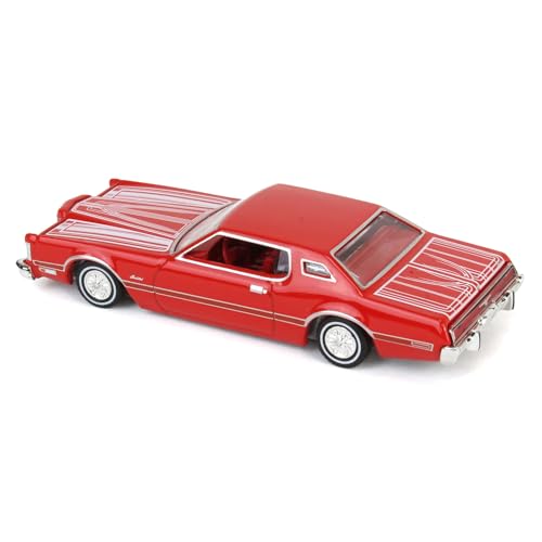 Camioneta 1:64 1973 Thunderbird Roja Custom miniatura 4