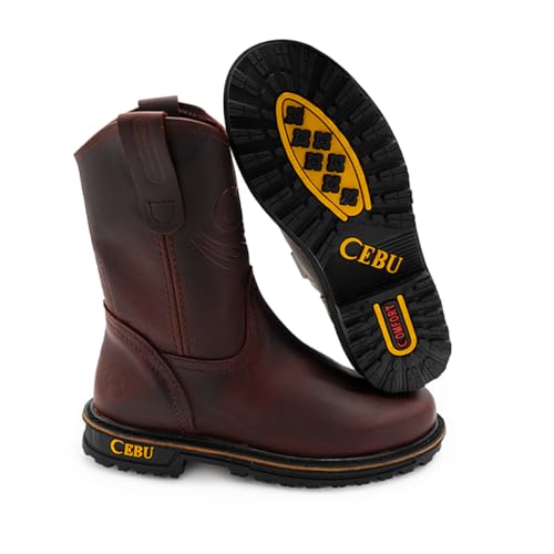 CEBU Tractor Men's Soft Toe Work Boots –Oil & Gas Resistant, Industrial & Construction Safety Boot2