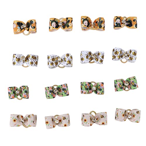 KTM Healthcare® Pet Grooming Bowknot, Cute Pet Bowknot 16Pcs for Cats