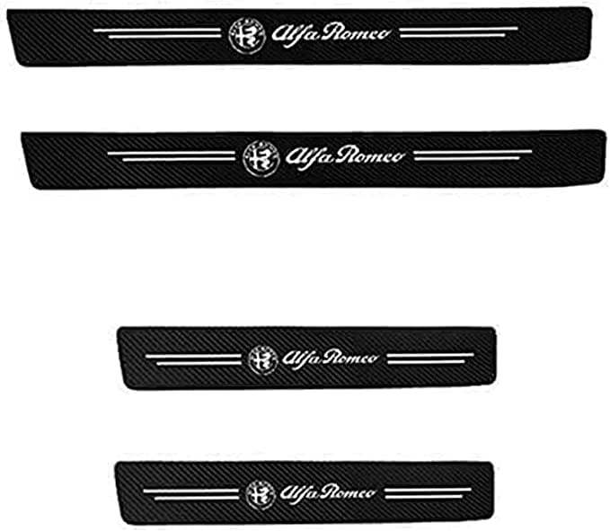4 Battitacco In Fibra Di Carbonio Per Alfa Romeo Giulietta - Adesivi Anti-Graffio - Foto 10