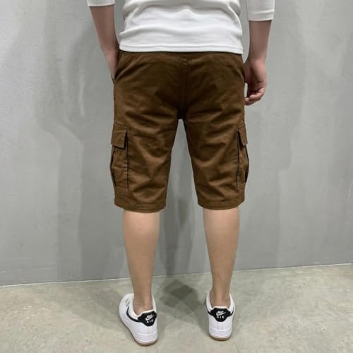 Image of Lymio Men Shorts | Men's Cargo Shorts | Regular Fit Casual Wear Short Pant for Men | Multi-Pocket Lightweight Cotton | Summer & Adventure Ready (SSM-S-05-08)