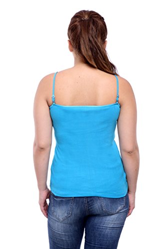 Image of Teemoods Women's Cotton Spaghetti Strap Camisole Slip - Adjustable Straps, Slim Fit, Soft Innerwear Tank Top for Layering & Everyday Comfort