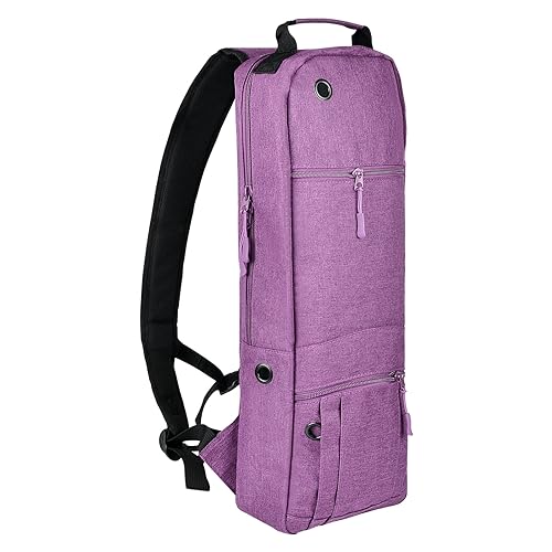 APDTEK Portable Oxygen Tank Backpack Holder Only for Size D (M-15), Comfortable Medical Oxygen Cylinder Backpack Bag with Durable Straps, Size JD (M-22) Oxygen Bag for Travel - Easy to Carry (Purple),