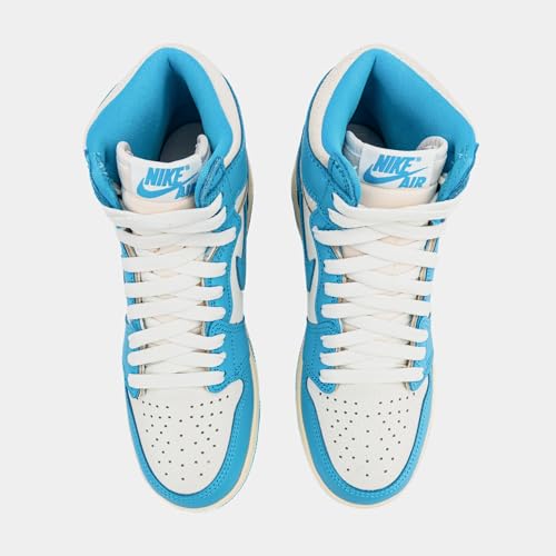 Air Jordan 1 Retro High OG UNC Reimagined Grade School Lifestyle Shoes (Dark Powder Blue/Dark Blue/Sail)2