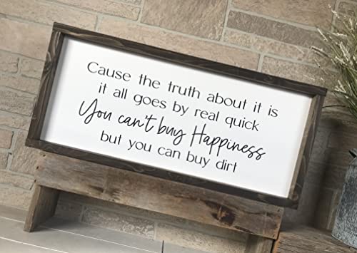 Handmade Framed Wood Sign Buy Dirt Custom Sizes