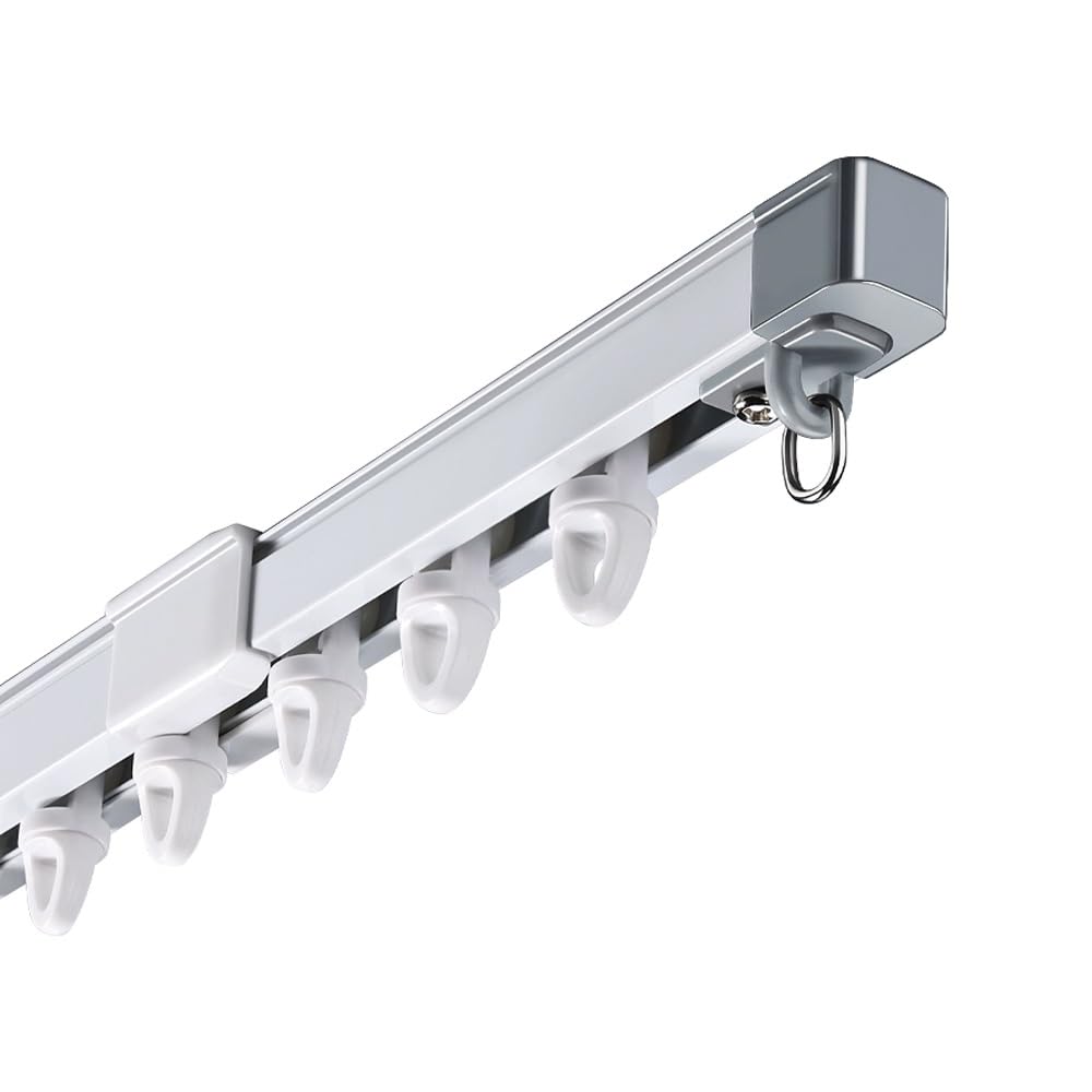 Tringle à rideaux rétractable en aluminium de 0,5 à 3,3 m pour bureau