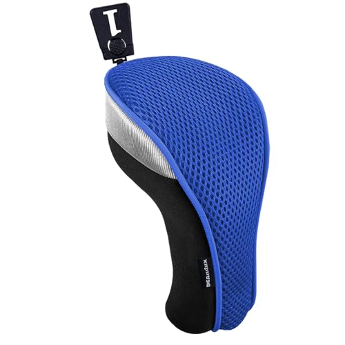 Andux Golf Club Wood Head Covers 460CC Driver Covers Blue