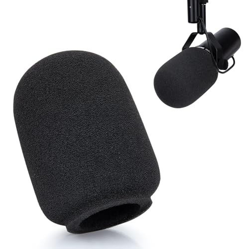 YOTESO Microphone Windscreen Compatible with Shure SM7B, Mic Cover Compatible with Shure SM7dB, Reduces Background Noise, Pop Filter for Recording