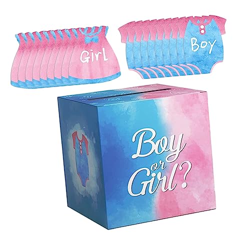 NAMOARLY Gender Reveal Voting Box Set Decorative Party Supplies Shower Voting Box for Fun