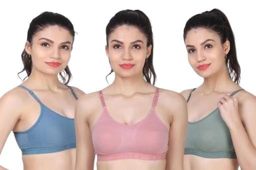 Medium Impact Sports Bra for Women | Daily Use | Non-Wired | Non-Padded | Seamless Bra | Full Coverage | Suitable for Gym,Yoga,Workout-image-0