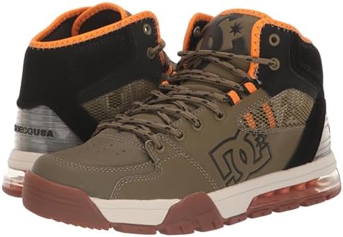 DC Men's Versatile High Top Water Resistant Snow Boot Skate Shoe, Olive/Black, 7.5 | Image 6