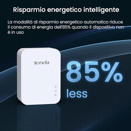 PH3 Kit Powerline ,AV1000 su Powerline Adapter, 1 Porta Gigabit, Plug and Play, HomePlug AV2,UHD Streaming - Powerline - Immagine 5