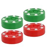 BESPORTBLE 4stücke Inlinehockey-Puck Aus Kunststoff Für Trainingszwecke Eishockey-trainingspucks Und Hockeyzubehör Geeignet Für Outdoor-rollbälle Und Hockey-fußball-Spiele