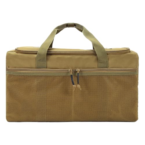 SINAIRSOFT Tactical Duffle Bag,Weekender Travel Luggage Foldable Cargo Heavy Duty Bag for Camping Gym Sports Training