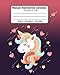 Primary Composition Notebook Grades K-2: Picture drawing and Dash Mid Line hand writing paper - Red Heart Unicorn Design