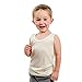Hocosa of Switzerland Big Girls Organic WoolSilk Sleeveless Undershirt, 140 (10 yr) , Natural White