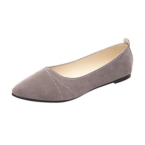 Pumps Flat Shoes For Women Comfortable Pointed Toe Ballet Cotton Fabric Boat Shoes Slip On Loafers TRENDINAO