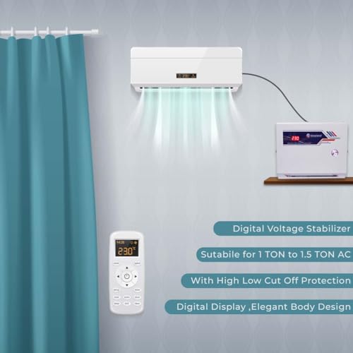 Image of SPINXX BLUELAND 5KVA (140V-280V) Digital Voltage Stabilizer for 1.5-2 Ton AC, Best for Inverter, Split or Window ACs
