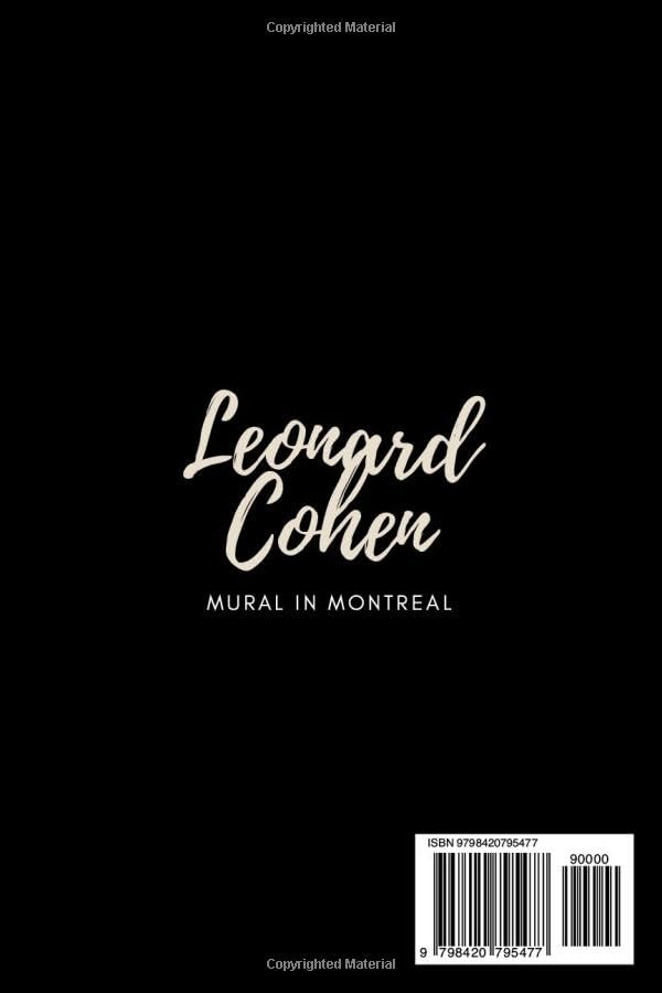 Vista 2 de Leonard Cohen Notebook Leonard Cohen Mural in Montreal