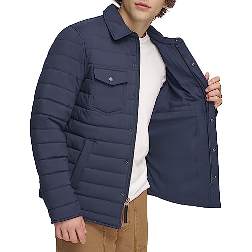 Levi's Men's Quilted Stretch Bomber Shirt Jacket3