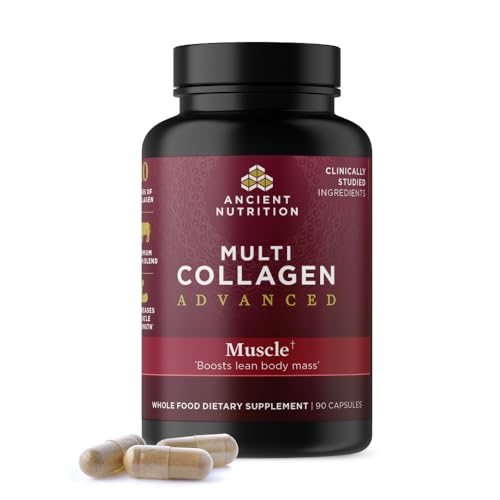Ancient Nutrition Advanced Multi Collagen Protein Capsules Muscle, 90 Count