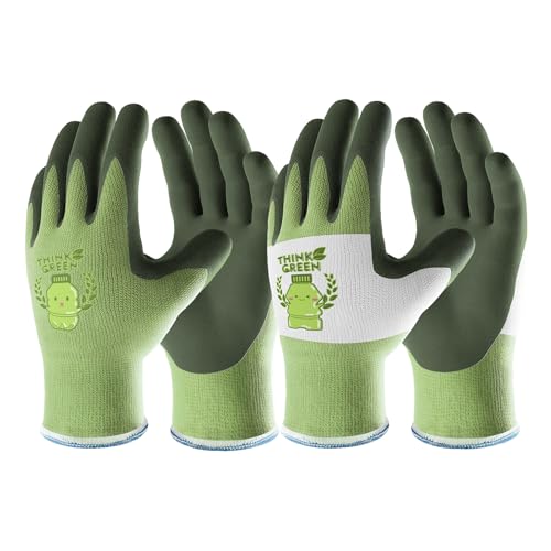 COOLJOB 2 Paar Gartenhandschuhe für Kinder 8-10 Jahre, Kinder...