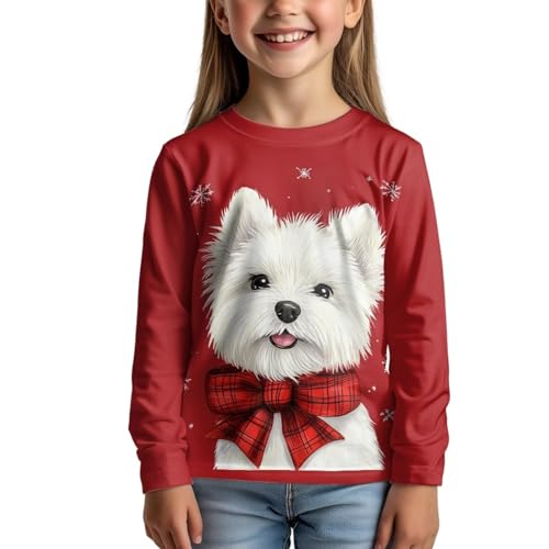 Upetstory Christmas Clothes for Boys Girls Kids Toddler Teen Long Sleeve Shirt