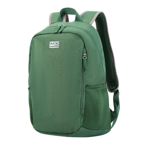 Hiking Backpack for Women Men, Durable Rucksack Travel College Notebook Pack Student Green Backpack For girls boys,Fits up to 15.6Inch Casual Daypack Basic Bookbag