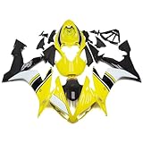 MZYPARTS ABS Plastic Molding Fairing Kit Fit for 2004 2005 2006 Yamaha YZF R1 04 05 06 YZF1000 YZF-R1 2004-2006 Motorycle Injection Bodywork Complete Body Frame Cowling - Yellow & Black