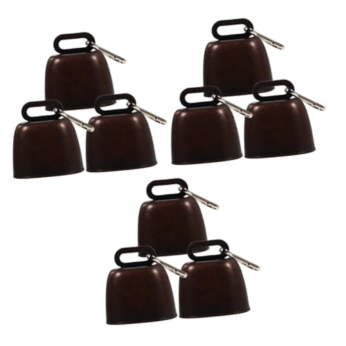Luxshiny 3 Sets Outdoor Pet Hanging Bell Vintage Metal Cow Bell for Pets Lost Hanger Clear Sound for Camping and Outdoor Use