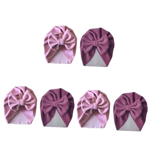 Chapeaux bowknot nouveau-né Healvian - Turban tissu effet bonnet hiver chaud