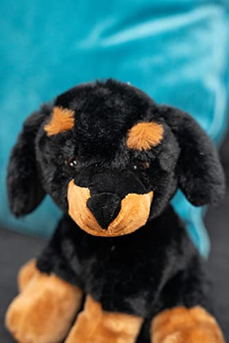 HEITMANN DECO PET Plüsch Dachshund, ca. 20cm, Schwarz / Braun