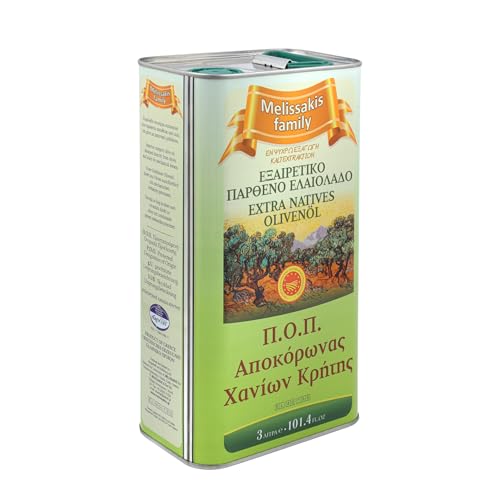 Aceite de oliva extra virgen Melissakis Family 3 Lt lata miniatura 3