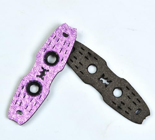 Cuoyuqie 50 pcs Steel Ball Pouch Slingshot for Flat Rubber Band PU Leather Outdoor Shooting Accessories (Black 50pcs)