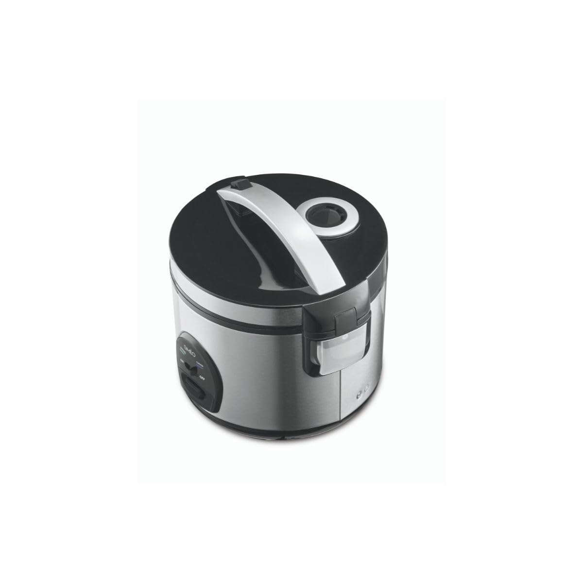 SIMÉO Cuiseur à Riz - Avec Panier Vapeur, cuisson homogène - Maintien au Chaud Automatique - 2 kg de Riz Cuit - Valve Vapeur - Collecteur de Condensation - Inox