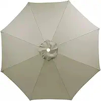 Tampa De Substituição Cobertura Para Ombrelone 3m Sem Base 6/8 Varetas (3m 6Varetas Bege)