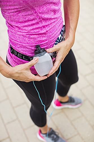 SPIbelt Loopgordel Performance Serie - grote tas met gellussen (zwart met blauwe ritssluiting) - Image 7