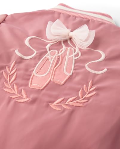 Image of Gymboree Girls' And Toddler Embroidered Varsity Fall Jacket