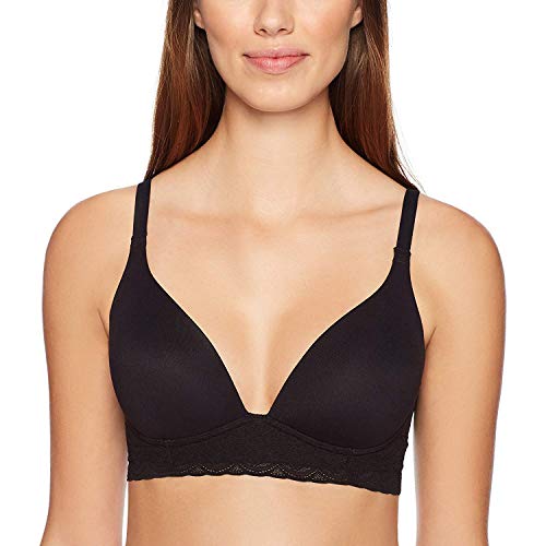 Warner's Women's Cloud 9 Wirefree Triangle Bra, Rich Black, 36B