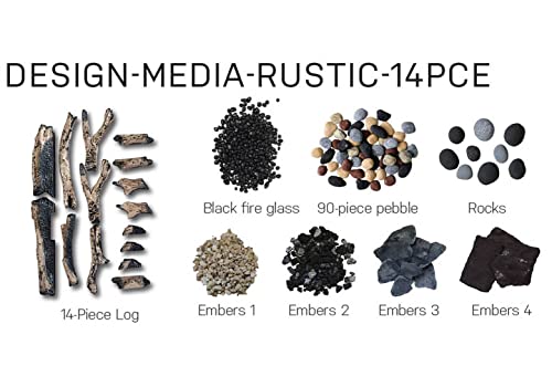 Amantii Sym-60-Xt-Bespoke Symmetry Extra Tall Bespoke 60 Inch Recessed Indoor Outdoor Electric Fireplace, Wifi Bluetooth Speaker Available, With Remote, Trim And Rustic Log Media #TOP5